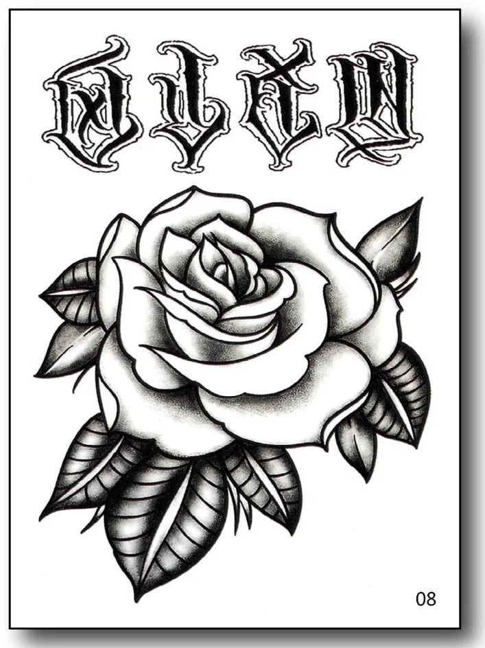 men tattoo small magic vampire tattoo hand rose tattoo face mouth waterproof temporary tatoo for boys body art stickers black