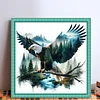 Silhouette Eagle-11CT Stamped Cross Stitch 50*50cm/19.69*19.69in