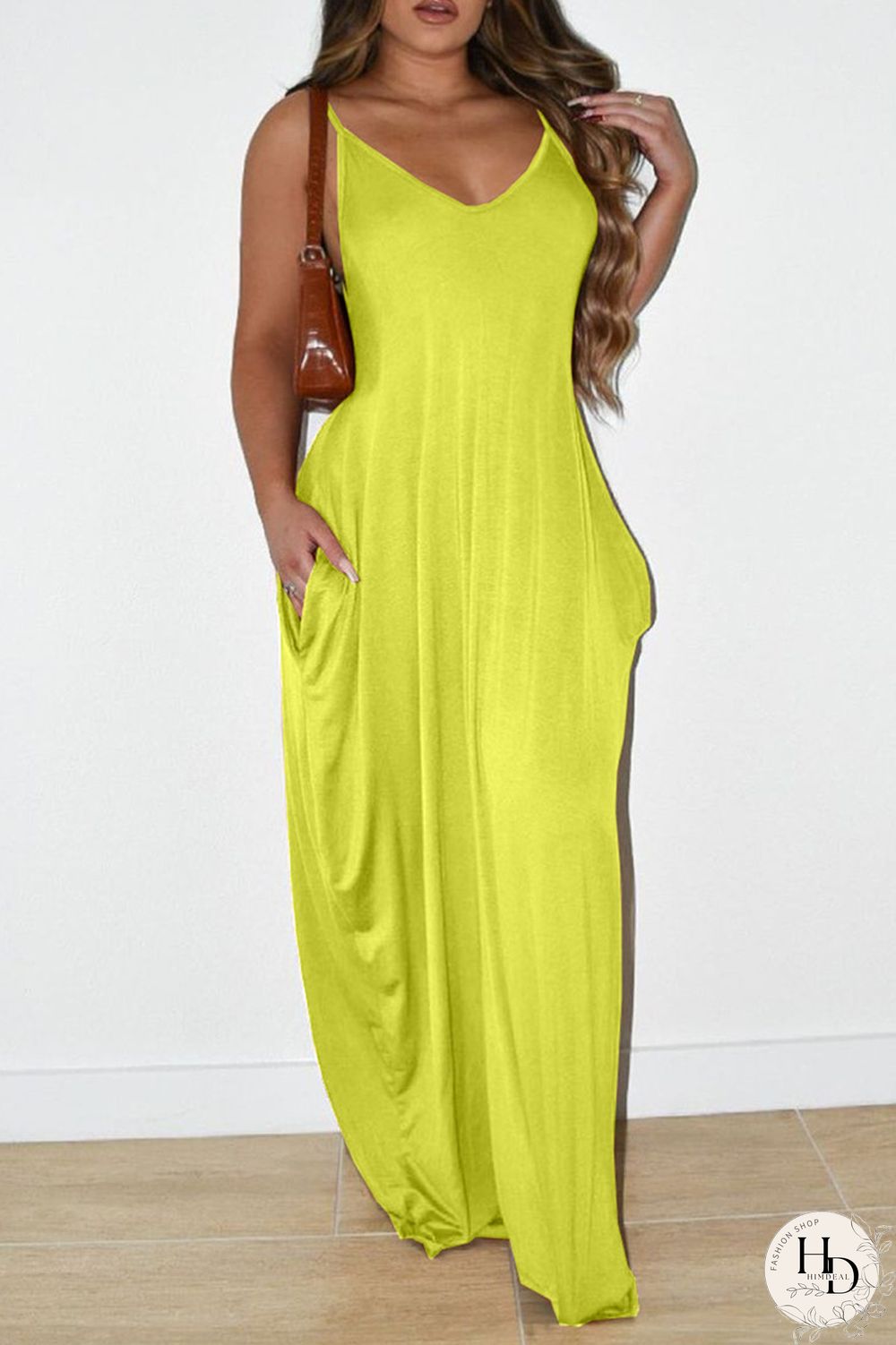 Black Sexy Casual Solid Backless V Neck Sling Dress