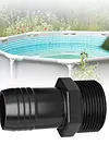 Pool Hose Adapter Hose Male Insert Adapter Leakproof Sand Filters Replacement Parts Non-Slip 1.5 Inch Pool Pump Hoses Adapters Compatible for Hay-Ward SPX1091Z2 Supplies