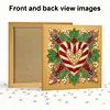 (25x25cm)DIY Pearl Painting Xmas Framed Handmade Pearl Material Art Kit Living Room Decor