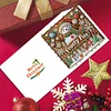 (US Only)6PCS DIY Diamond Art Christmas Greeting Cards Xmas Design Diamond Art Cards