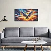 (US Only)5D DIY Full Round Drill Diamond Painting Independence Day Eagle Kit 70x40cm