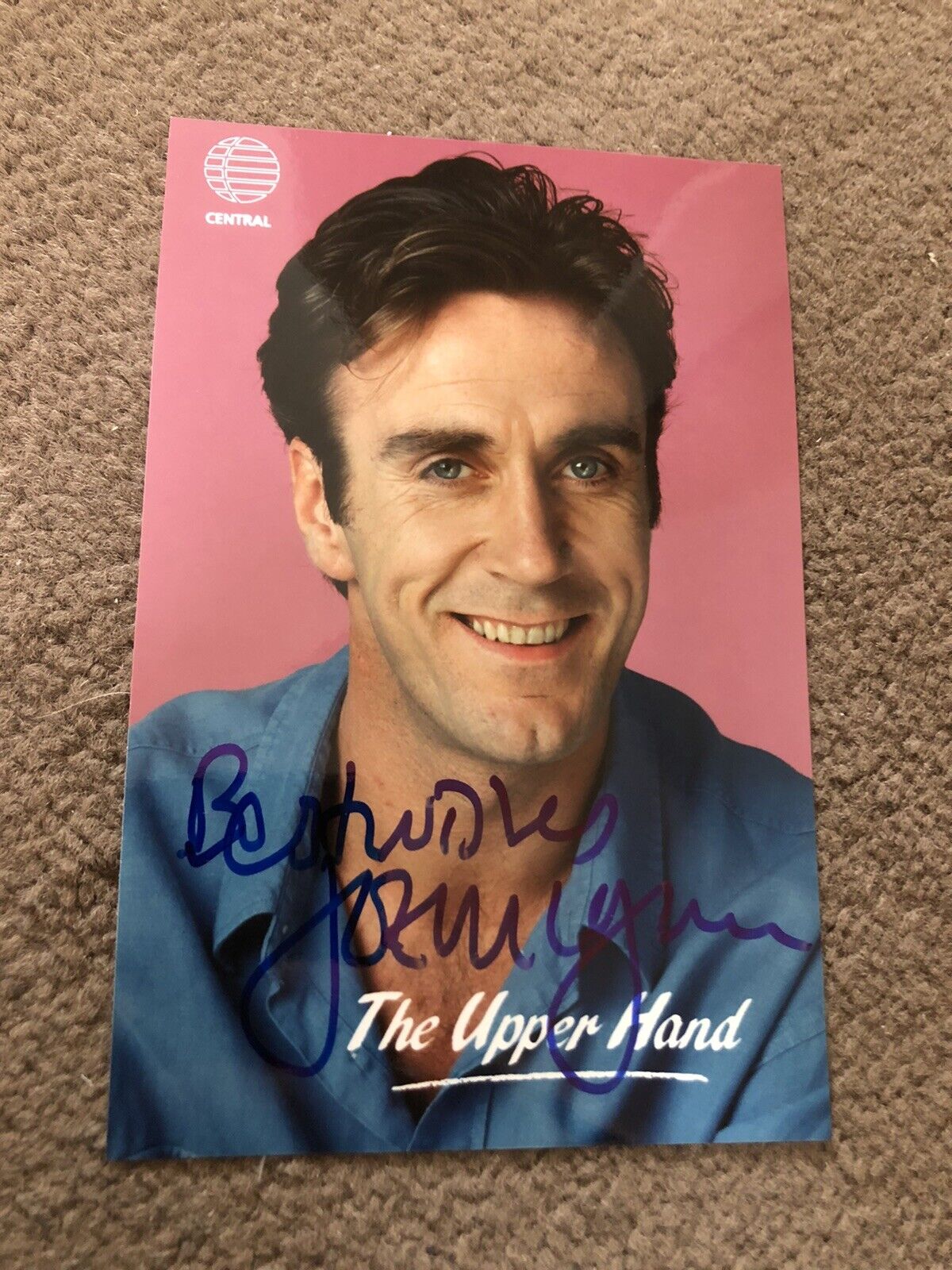 JOE McGANN (THE UPPER HAND) SIGNED CENTRAL TV CAST Photo Poster painting