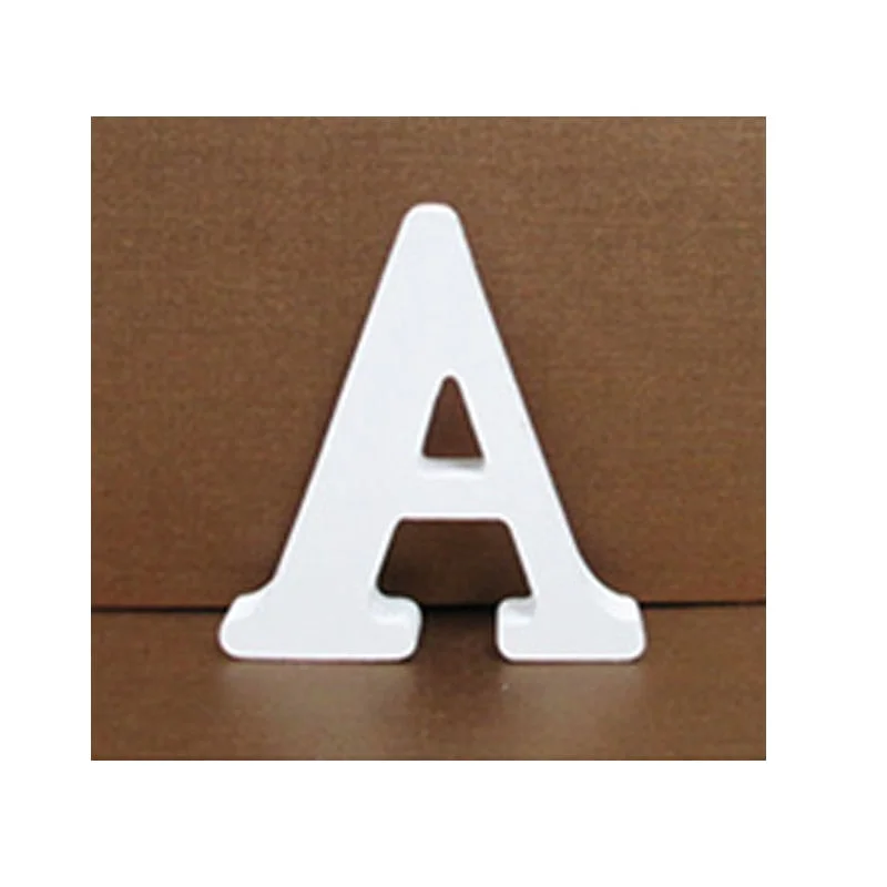 15cm White Wooden Letter English Alphabet DIY Personalised Name Design Art Craft Free Standing Heart Wedding Home Decor