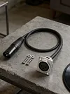 Pass Through Connector D XLR Male to Female for Premium Stage Box Patch Panel Panel Mount Floor Box