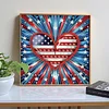 Diamond Painting-DIY Crystal Rhinestone Flag Love