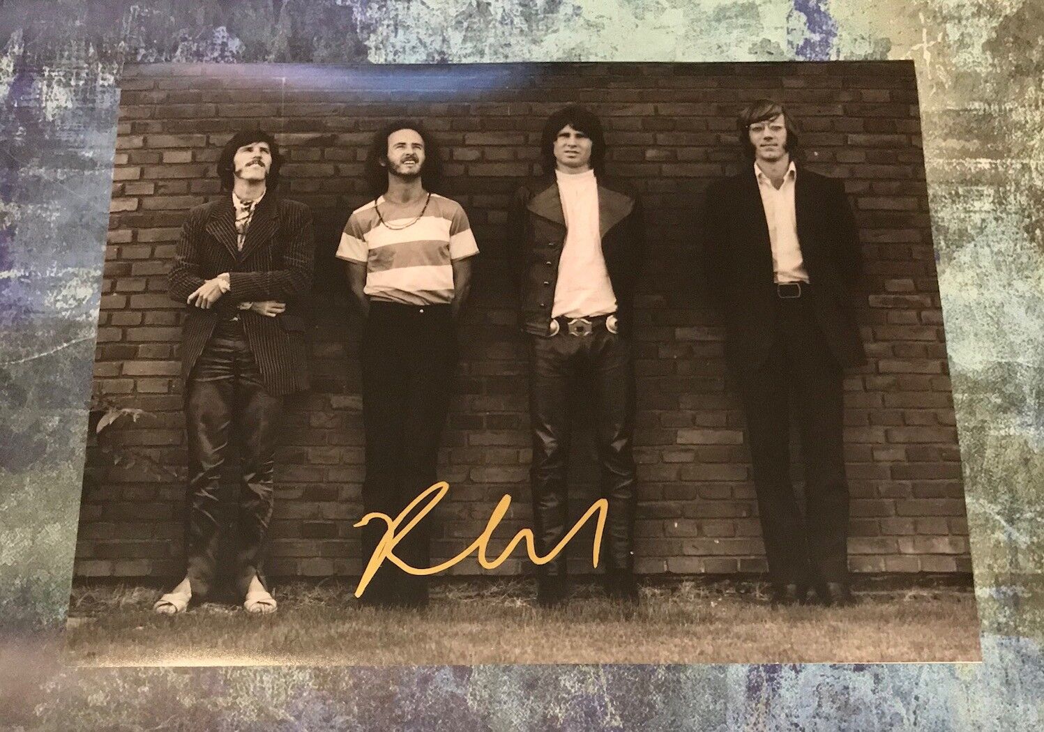 GFA The Doors Guitarist * ROBBY KRIEGER * Signed 11x14 Photo Poster painting PROOF AD2 COA