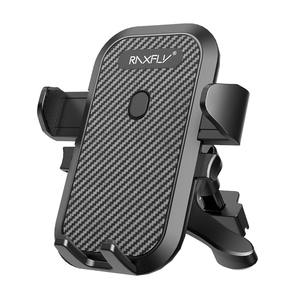 

RAXFLY Car Phone Holder Carbon Fiber Panel 4-7.3 inch Phone Air Vent Mount, 501 Original