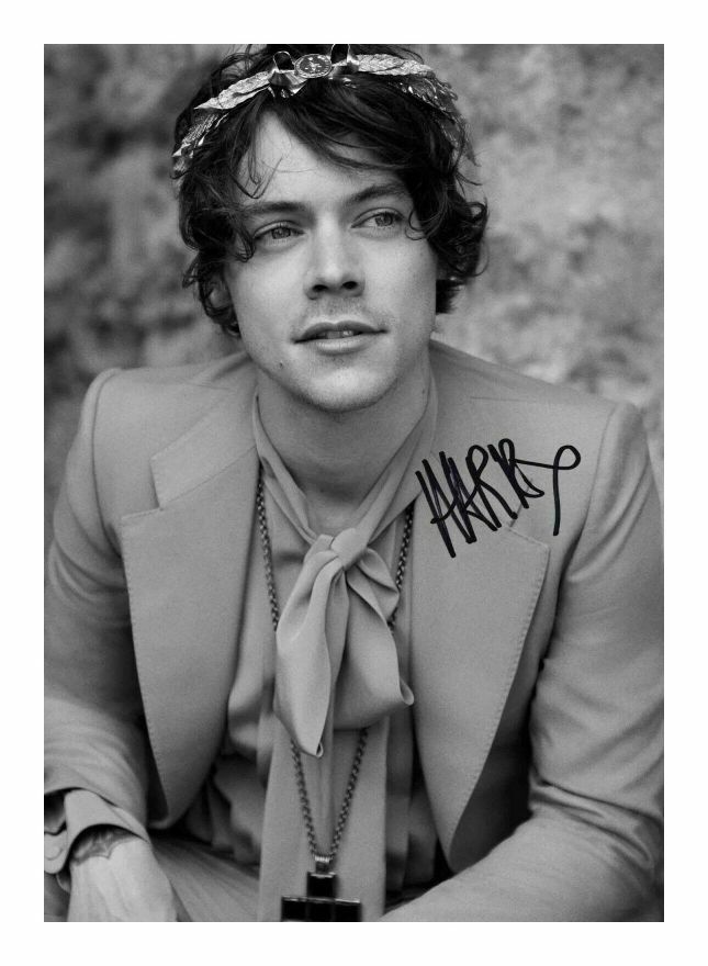 HARRY STYLES AUTOGRAPH SIGNED PP Photo Poster painting POSTER