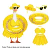 Goose Clothing with Umbrella Funny Raincoat and Hat Costume for Patio Yard Decor
