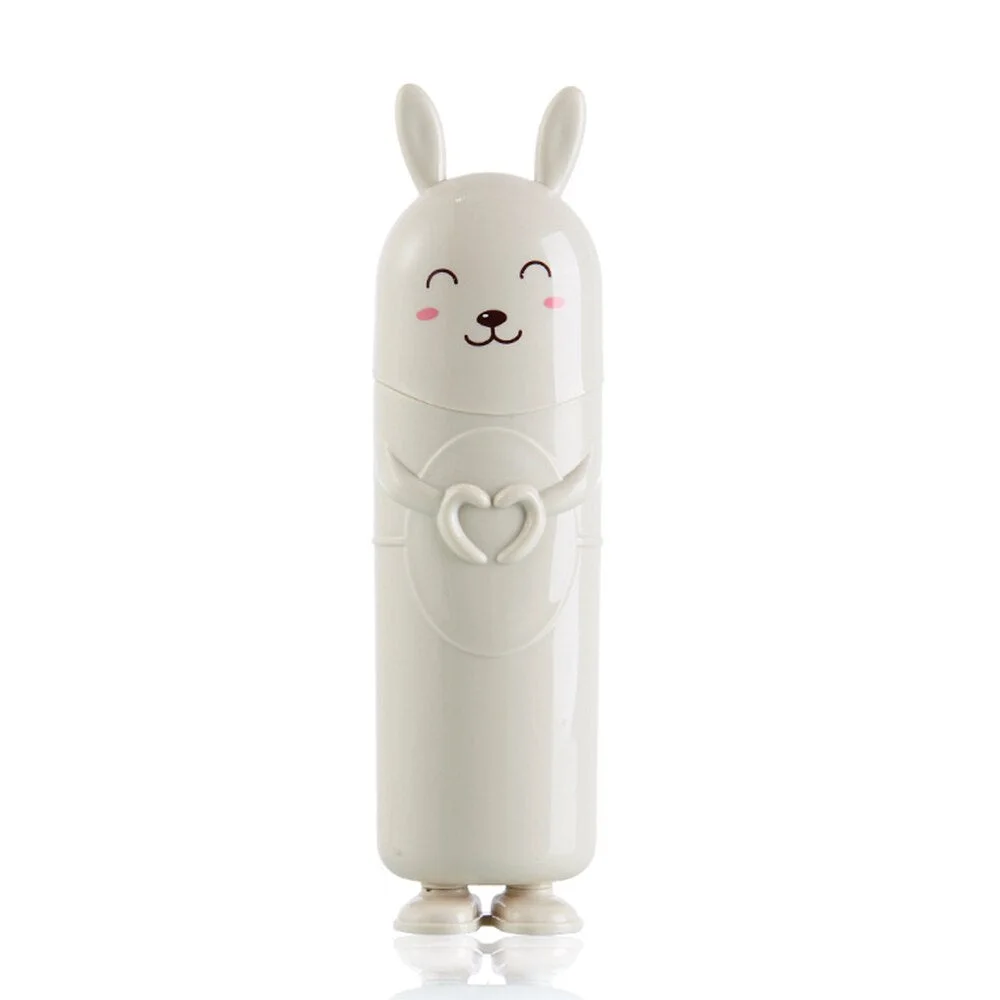 Cute Rabbit Portable Tooth Brush Container Travel Organizer Toothbrush Toothpaste Protect Holder Storage Box Plastic