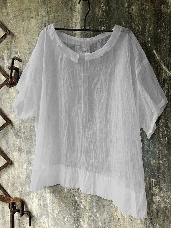 Casual Plus Size Short Sleeve Round Neck Tops