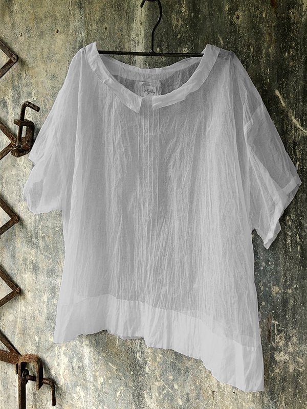 Casual Plus Size Short Sleeve Round Neck Tops