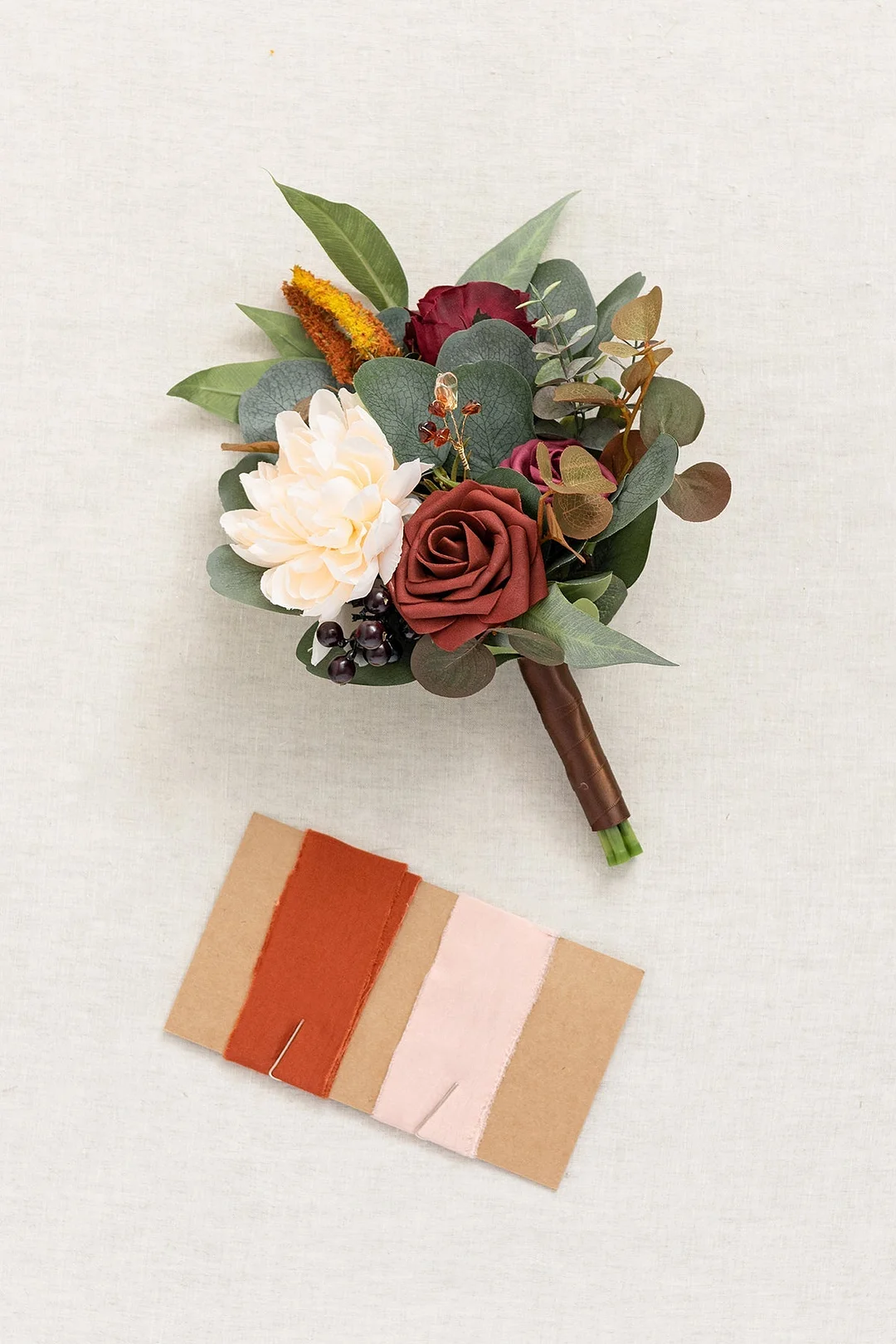 Bridesmaid Posy in Sunset Terracotta