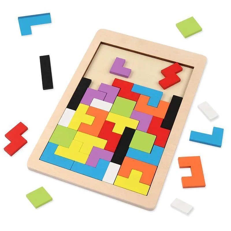 Meladen™ Holz Tetris Puzzle