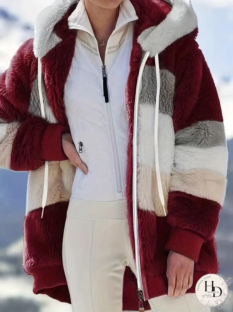 Trendy Tie-Dye Hooded Jacket