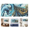 Blue Fluid - Round Drill Diamond Painting - 80*40CM - Large Size