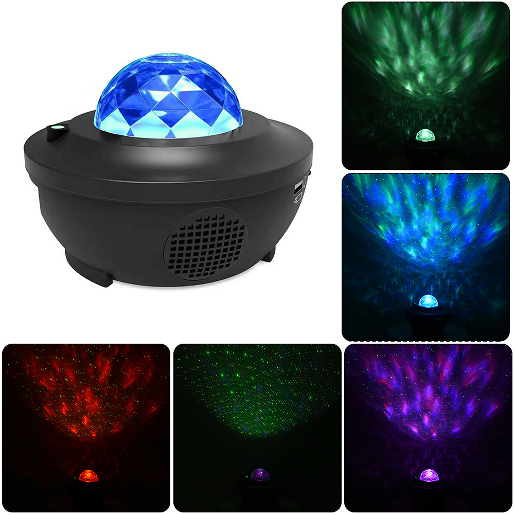 LED Projector Light Bluetooth-compatible Music Player Remote Control Disco Lamp от Cesdeals WW