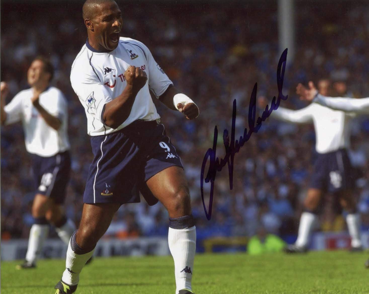 FOOTBALLER Les Ferdinand autograph, IP signed Photo Poster painting