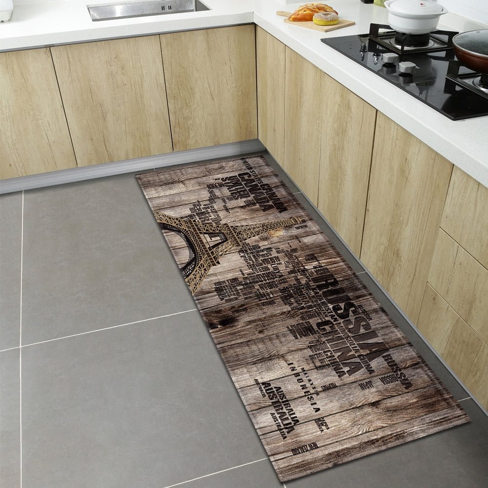 Nordic Kitchen Floor Mat Home Entrance Doormat Bedroom Living Room Decoration Long Carpet Hallway Balcony Bathroom Anti-Slip Rug