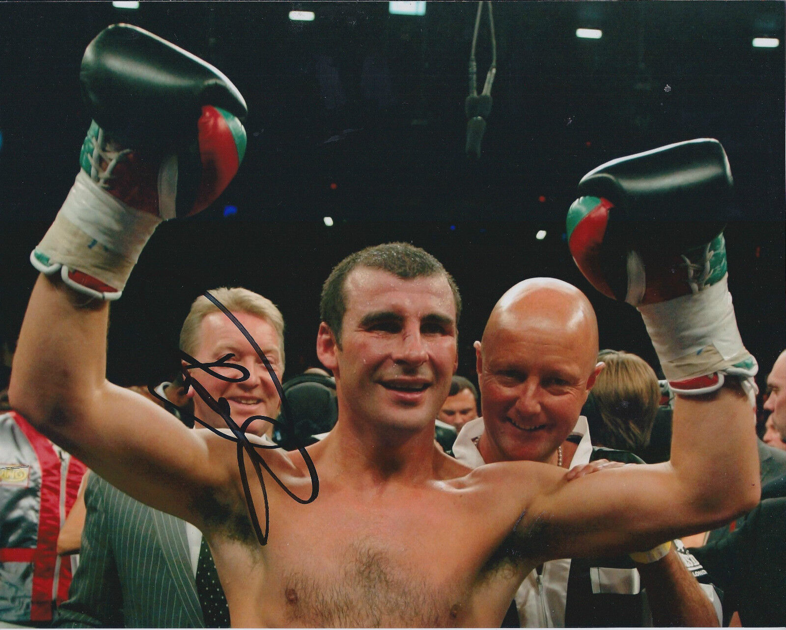 Joe CALZAGHE Signed 10x8 Autograph Photo Poster painting AFTAL COA Welsh Boxing Great