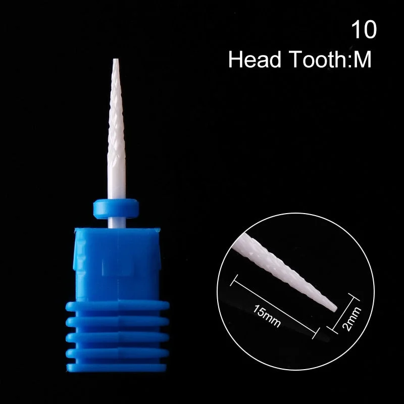 1Pc Ceramic Nail Drill Bits Nail Milling Cutter Bits Electric Drill Machine For Manicure Pedicure Equipment Accessory Tools-Nail Inspo