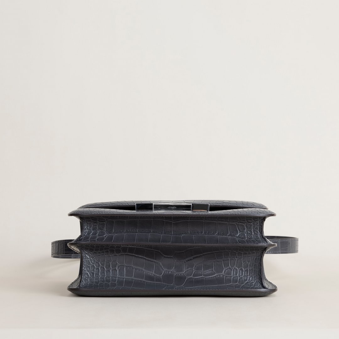 Constance 24CM Matte Alligator Crocodile 88 Graphite PHW