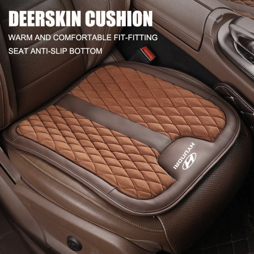 Car Seat Cushion Deerskin Car Winter Short Plush Seat Cushion Seat Headrest
