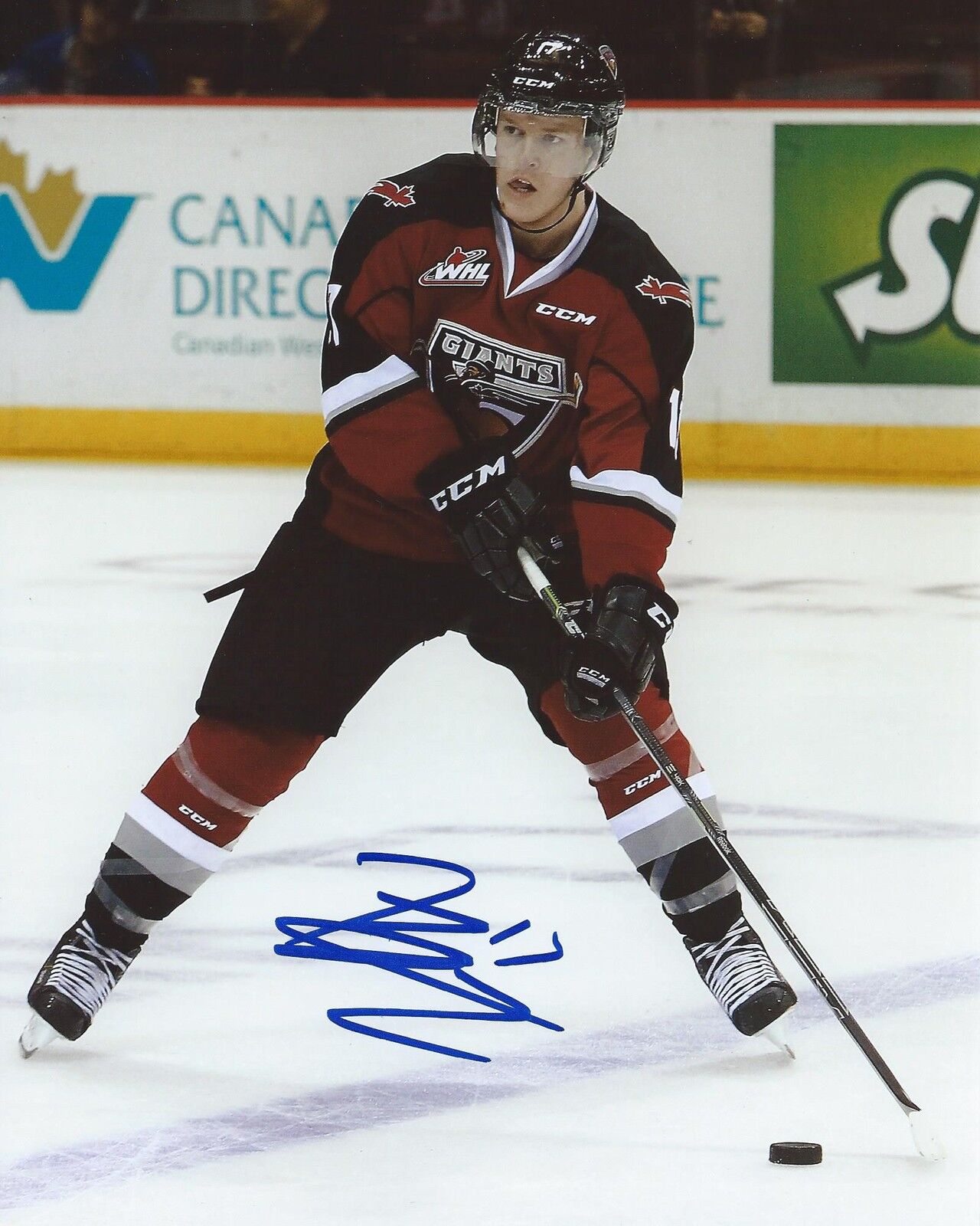 Tyler Benson Signed 8×10 Photo Poster painting Vancouver Giants Autographed COA B