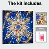 DIY Special Shape Diamond Painting Pearl Art With Inner Frame Kit 25x25cm(Snowflake)