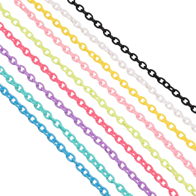 1 Pack = 5 Pieces Arylic 6*8mm Jewelry Accessories Chain