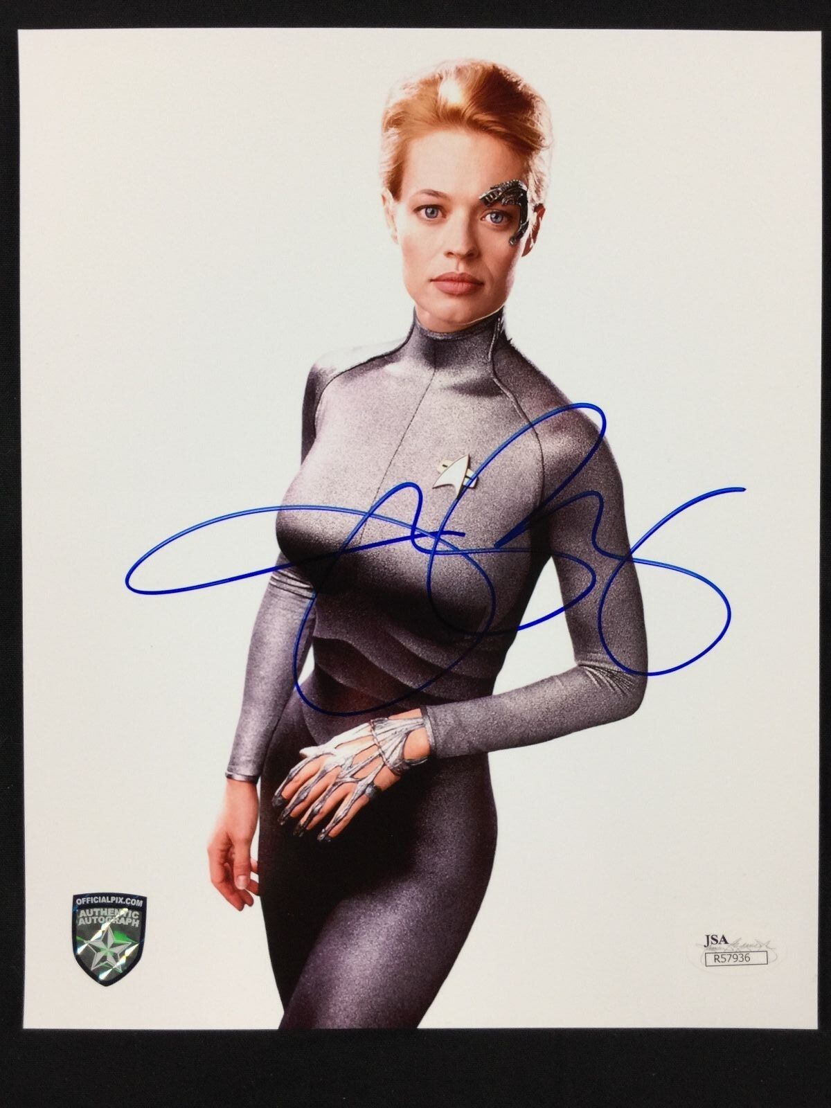 Jeri Ryan 7 of 9 Signed Autogragh JSA COA 8 x 10 Photo Poster painting Star Trek Voyager