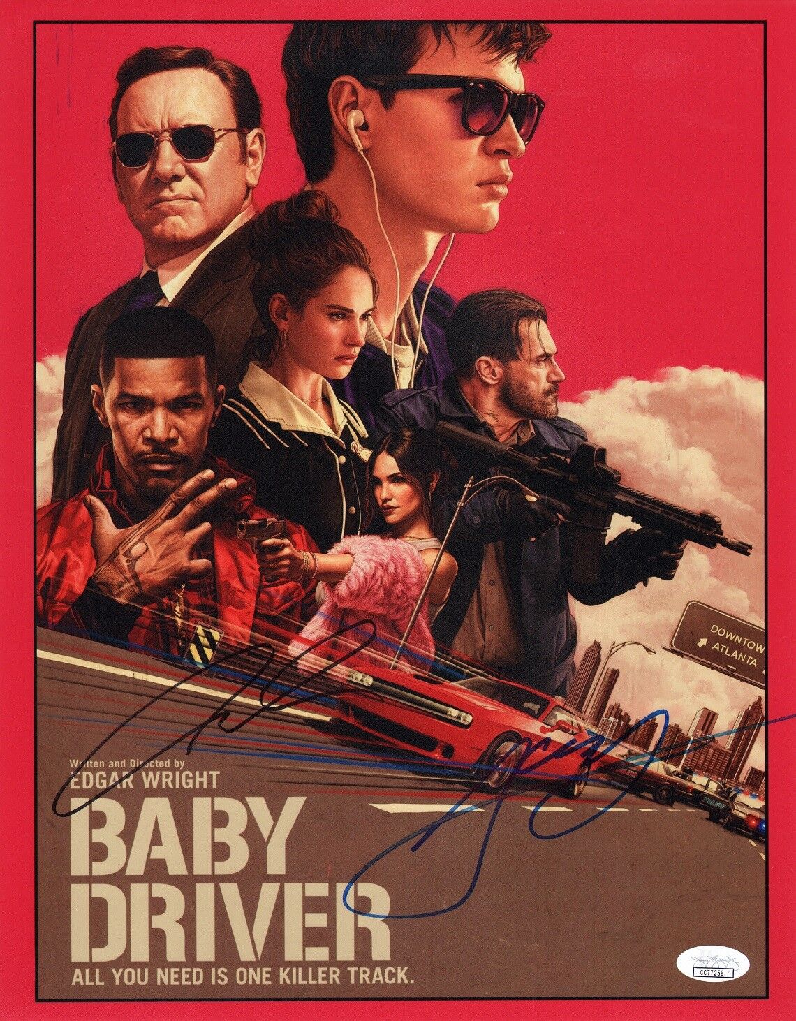 ~~ ANSEL ELGORT +1 Authentic Hand-Signed BABY DRIVER