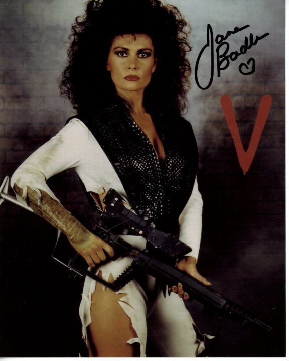 JANE BADLER signed autographed V DIANA Photo Poster painting