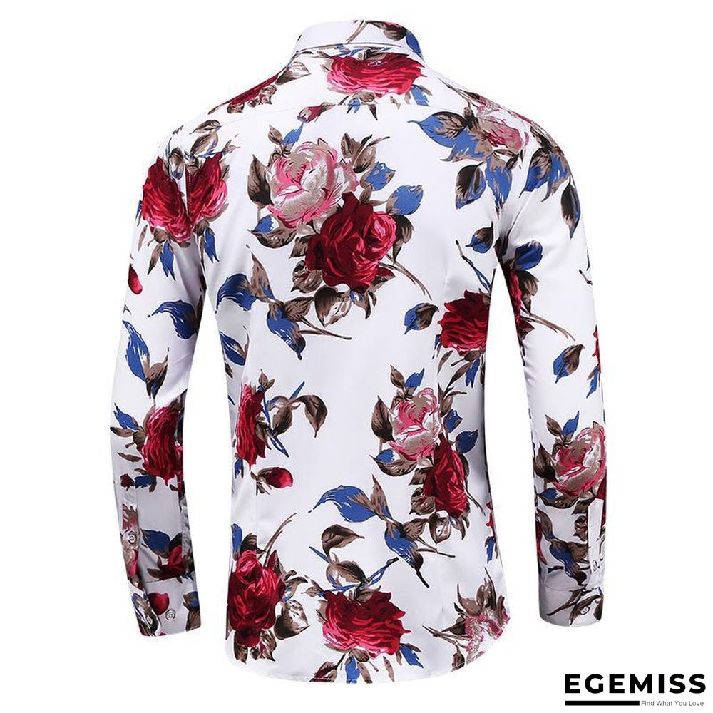 Men's Fashion Casual Plus Size Lapel Print Shirts | EGEMISS