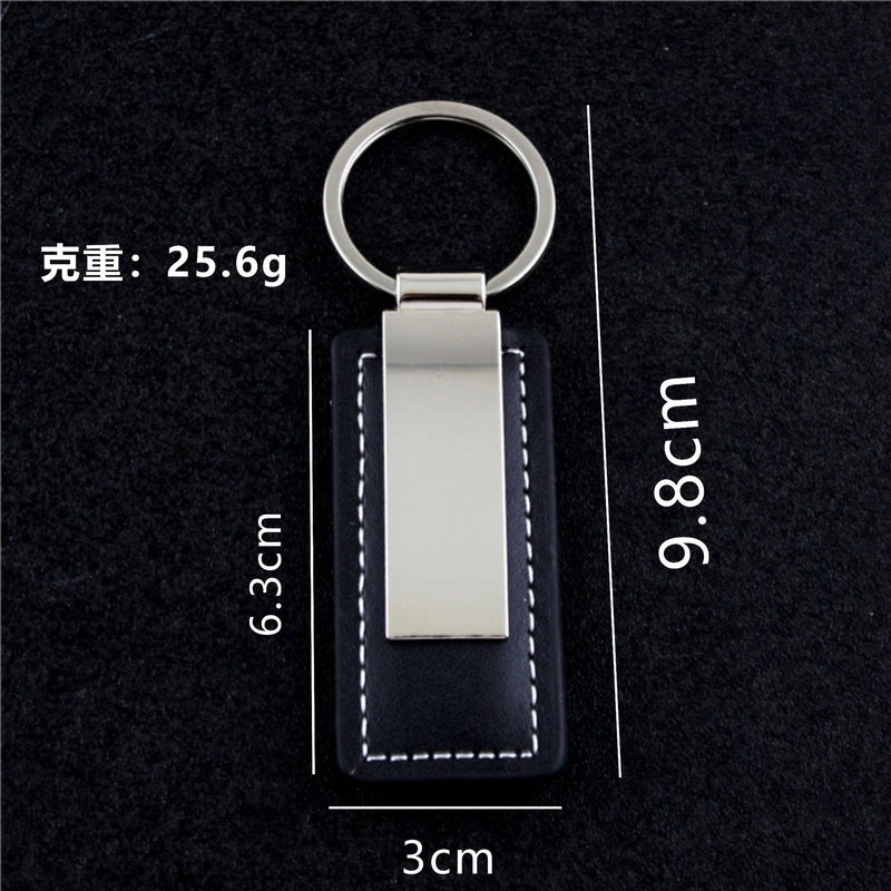 Minimalist Classic Style Solid Color Pu Leather Zinc Alloy Unisex Bag Pendant Keychain
