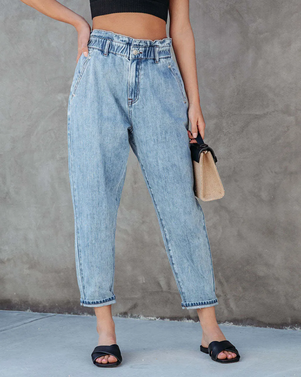 Women Fashion Denim Casual Daily Pants