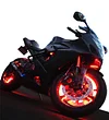 Motorcycle Electric Vehicle Wheel Modified Colored Lights Wireless Power Supply Led Wheel Lights