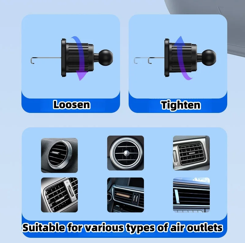 Car air outlet mobile phone navigation holder