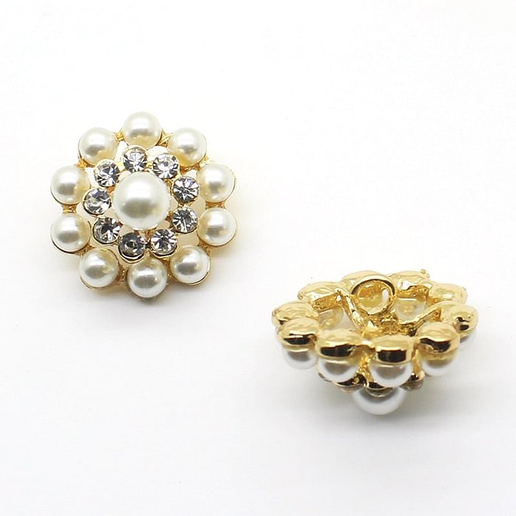 Metal Buttons For Clothing 10pcs/lot 23mm Alloy Shank Diamond Buttons