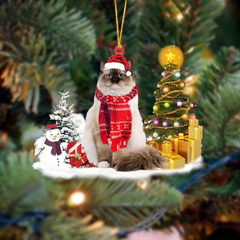 VigorDaily Ragdoll Cat Christmas Ornament SM139