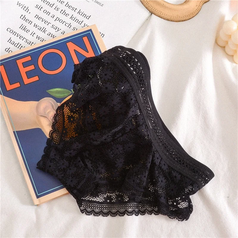 Sexy lace underwear women transparent panties ladies seamless panties sexy women underwear
