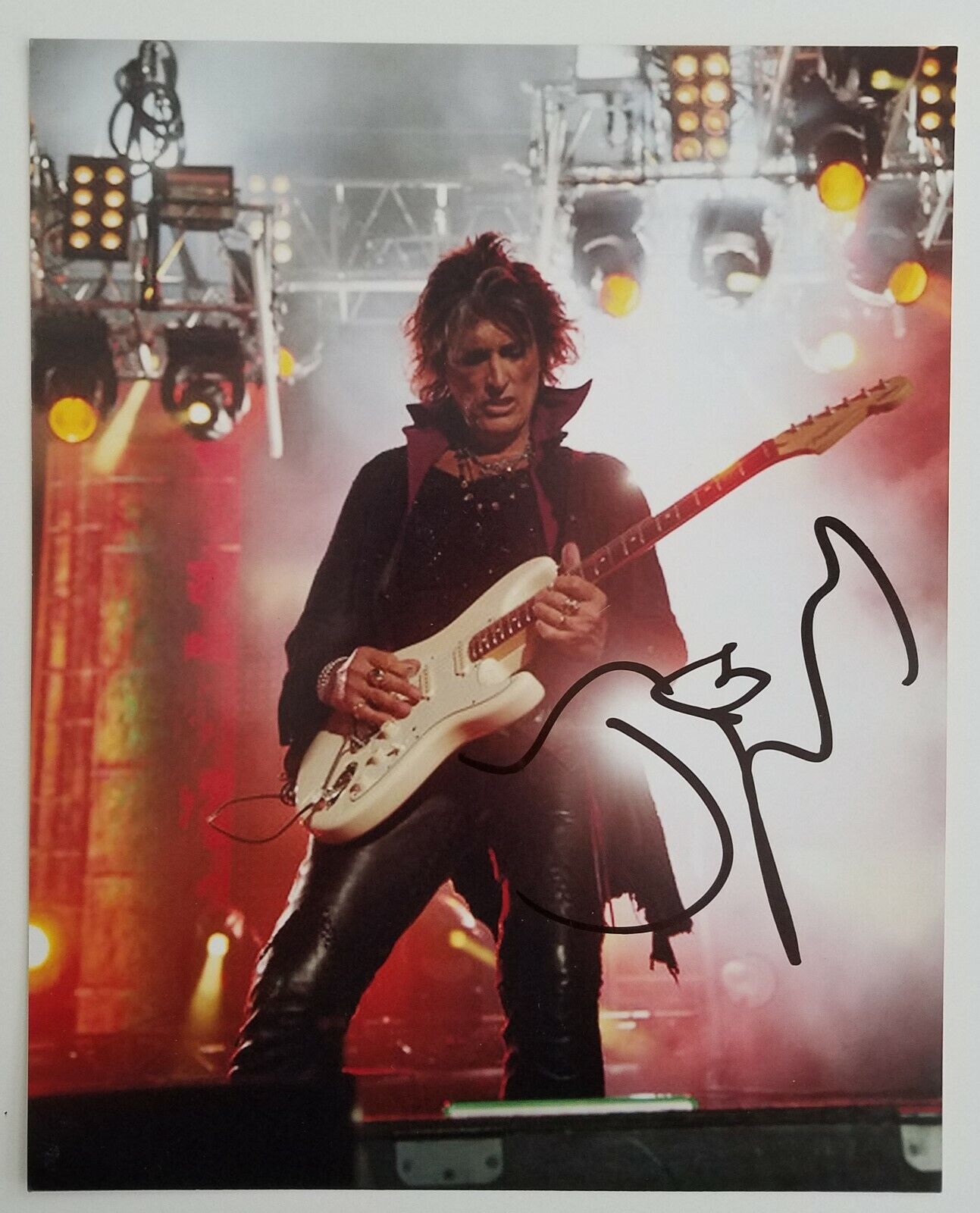 Joe Perry Signed Aerosmith 8x10 Photo Poster painting Lead Guitarist Rockstar HOF Legend RAD