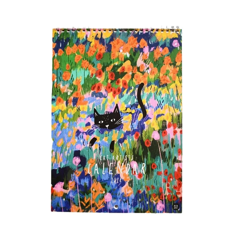 2024 Cats in Art Wall Calendar