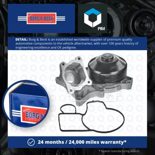 Water Pump fits BMW 520D E60, E61 2.0D 05 to 10 N47D20C Coolant B&B 11517807311 Parts