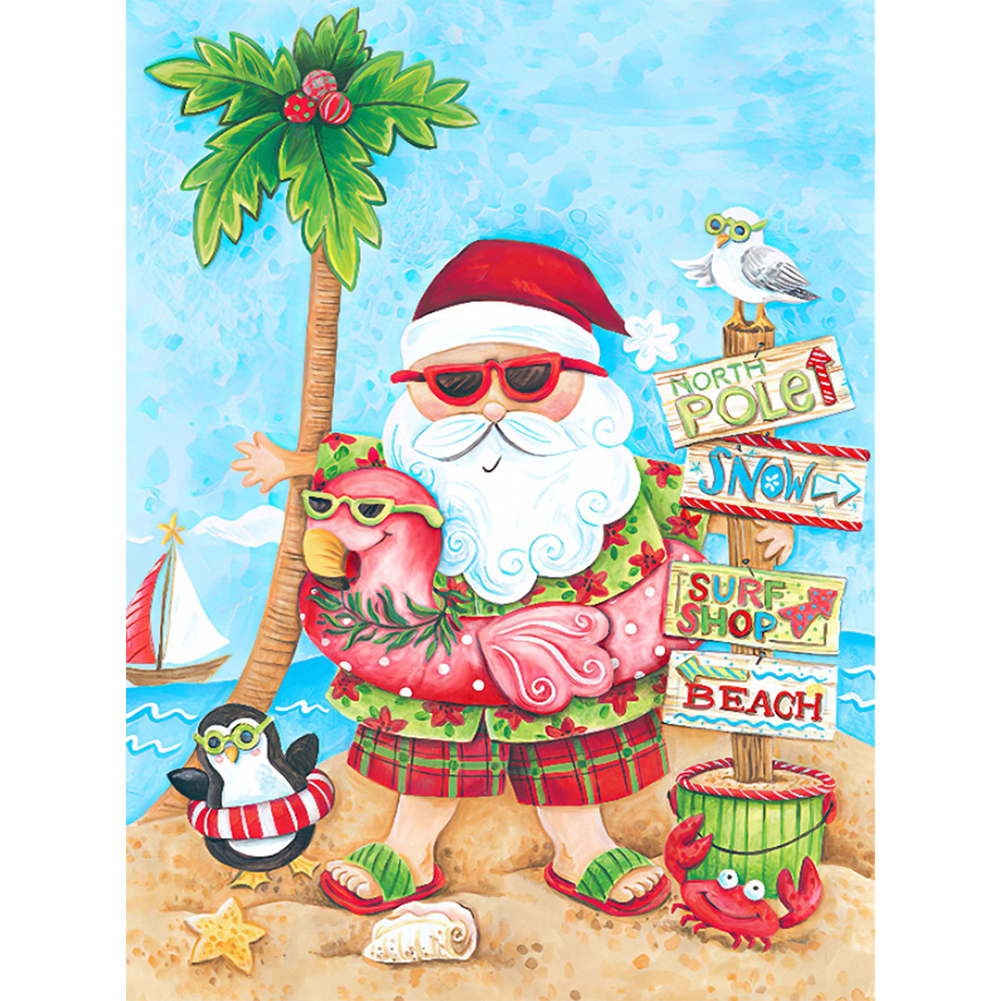 

Santa Claus - Round Drill Diamond Painting - 30*40CM, 501 Original