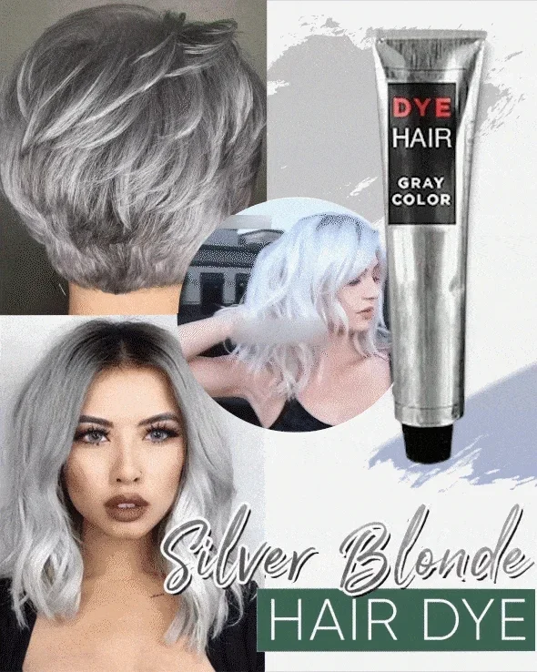 🔥🔥 Silver Gray Natural Hair Dye Cream