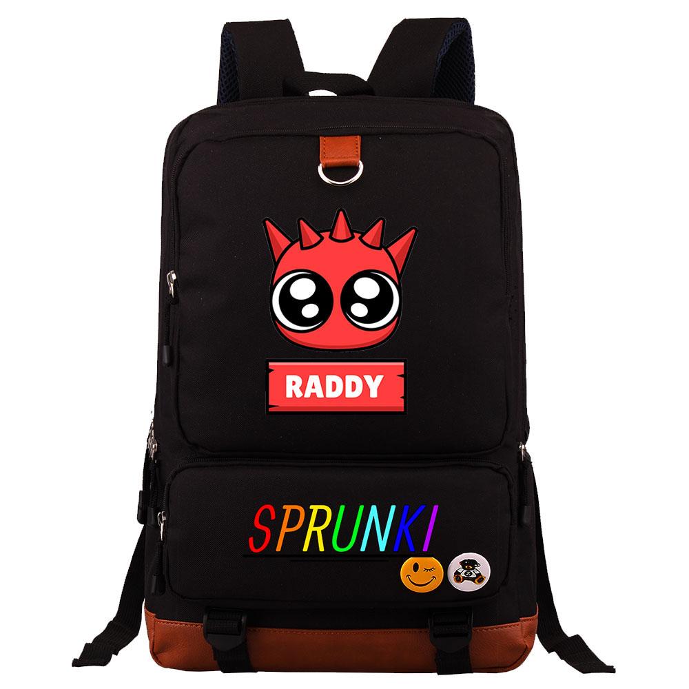 Mayoulove Sprunki Pattern Backpack Lightweight Design For School Adventures-Mayoulove