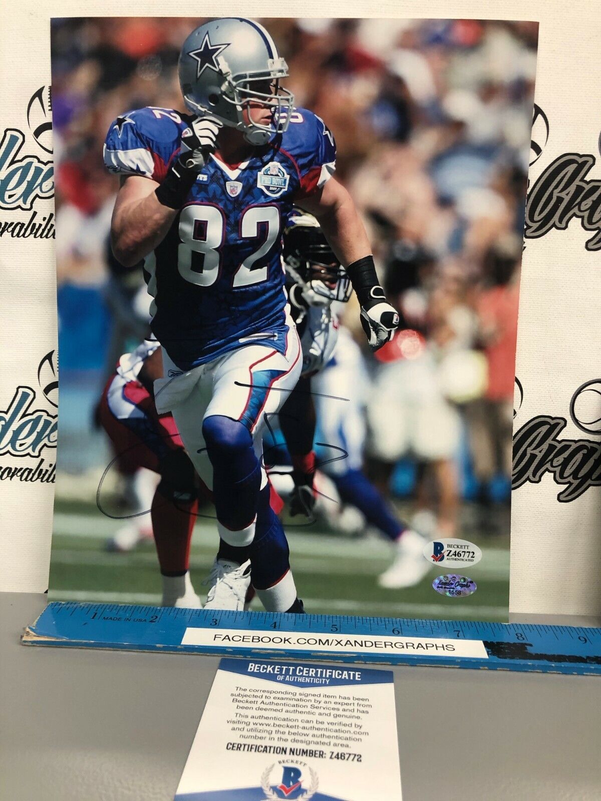 JASON WITTEN SIGNED AUTOGRAPHED 8X10 FOOTBALL Photo Poster paintingGRAPH-BECKETT BAS COA